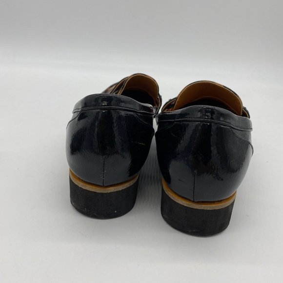 NWOT YDN Leopard and Black patent Leather Loafers (no box) - Picture 6 of 10